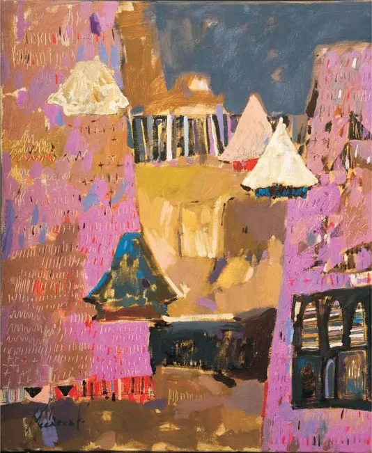 Fragmente - Alina Modyrka, 55 x 45cm., ulei pe pânză